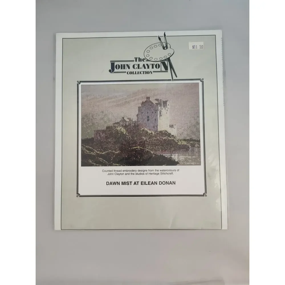 Heritage Stitchcraft Dawn Mist Eilean Donan John Clayton Cross Stitch Pattern